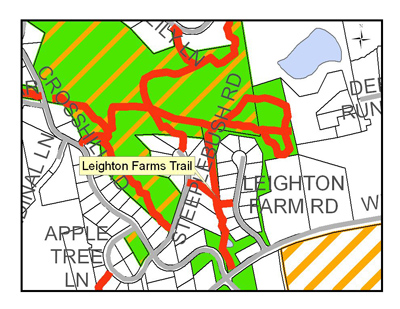 Leighton Farms Trail map